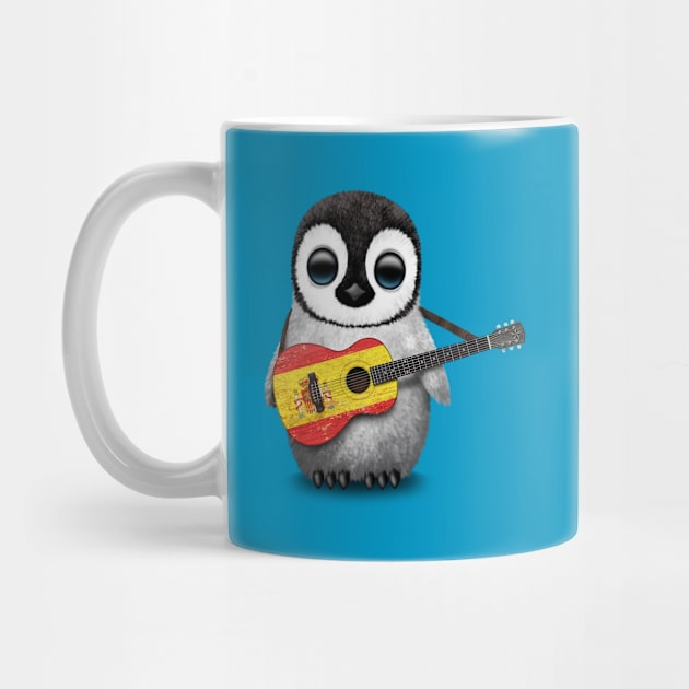 Baby Penguin Playing Spanish Flag Guitar by jeffbartels